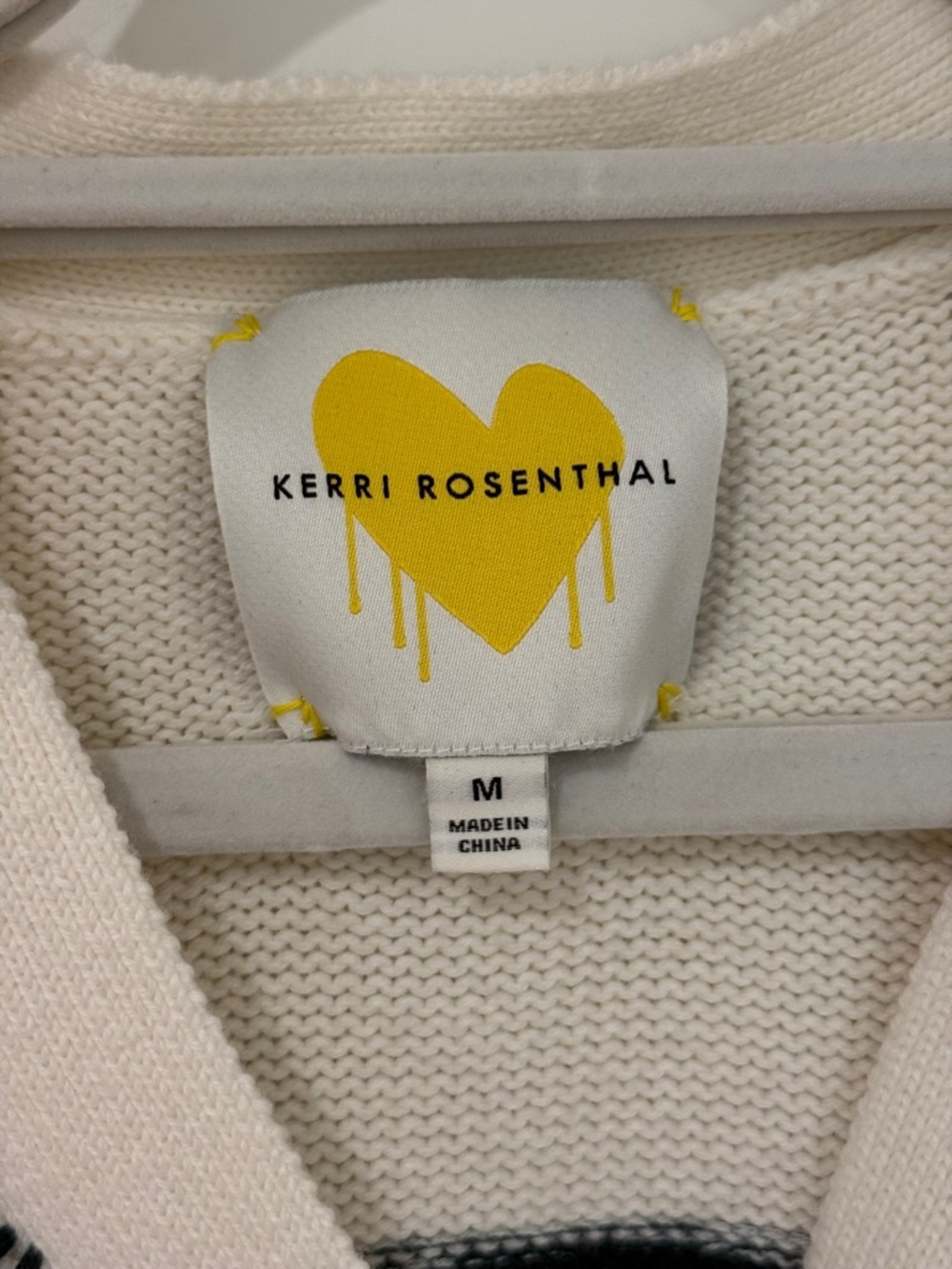 Kerri Rosenthal Striped Cardigan - Sz Medium - Picture 2 of 6